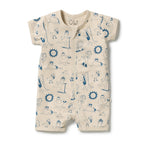 Wilson + Frenchy Tout est Magique Organic Boyleg Zipsuit