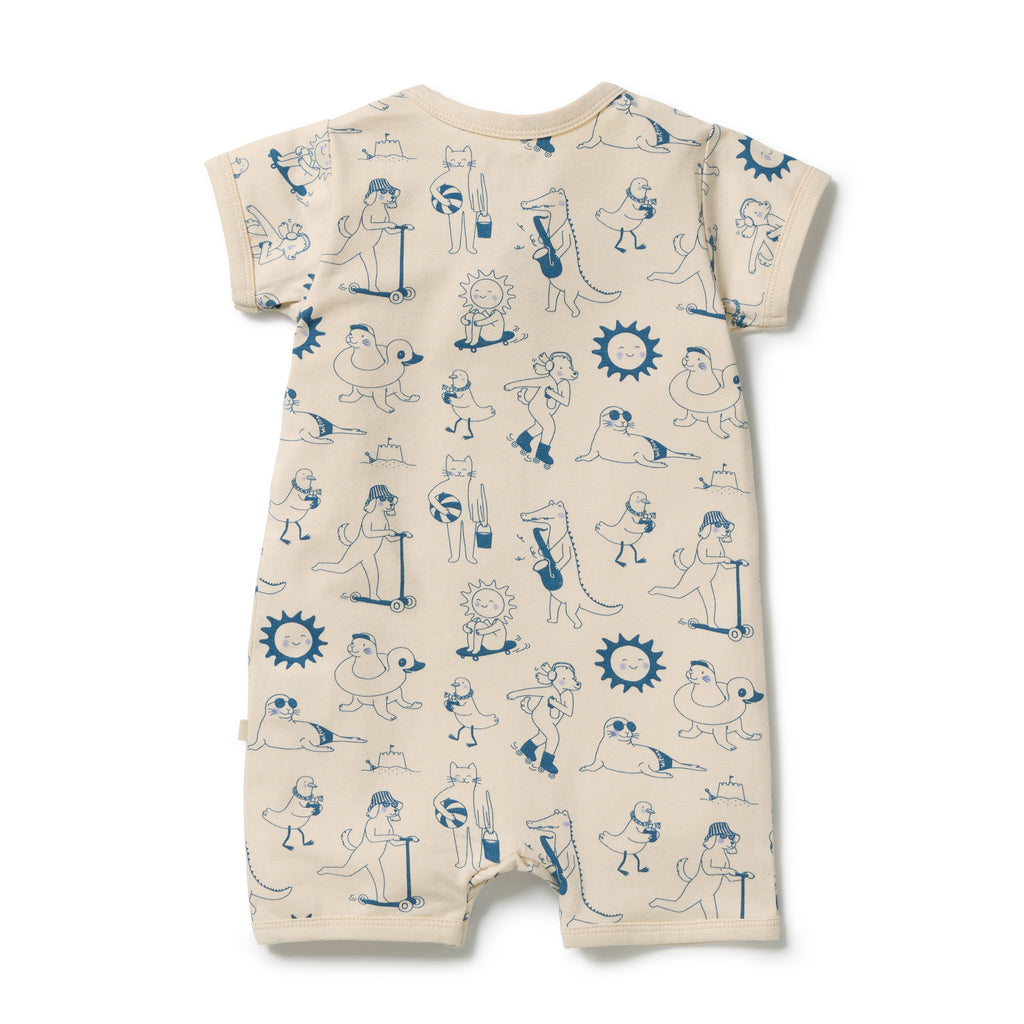 Wilson + Frenchy Tout est Magique Organic Boyleg Zipsuit