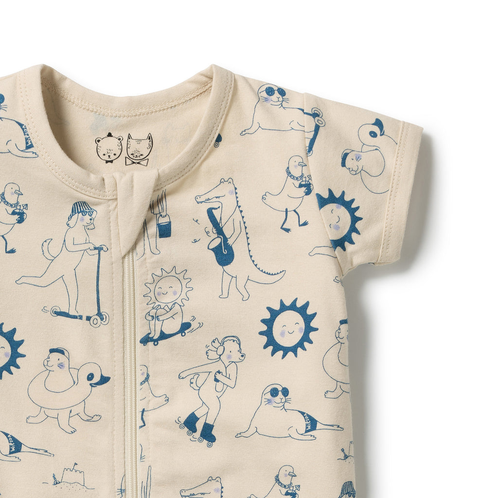 Wilson + Frenchy Tout est Magique Organic Boyleg Zipsuit