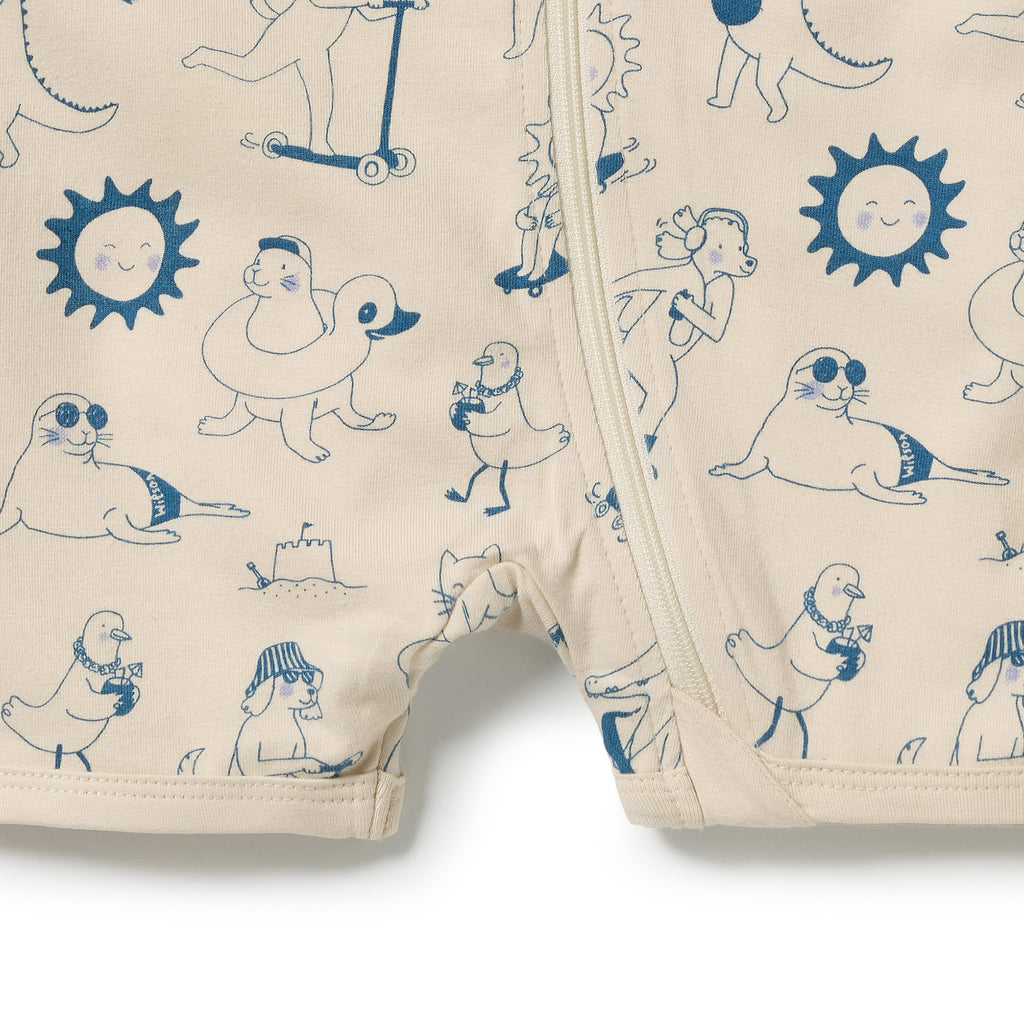 Wilson + Frenchy Tout est Magique Organic Boyleg Zipsuit
