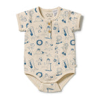 Wilson + Frenchy Tout est Magique Organic Henley Bodysuit