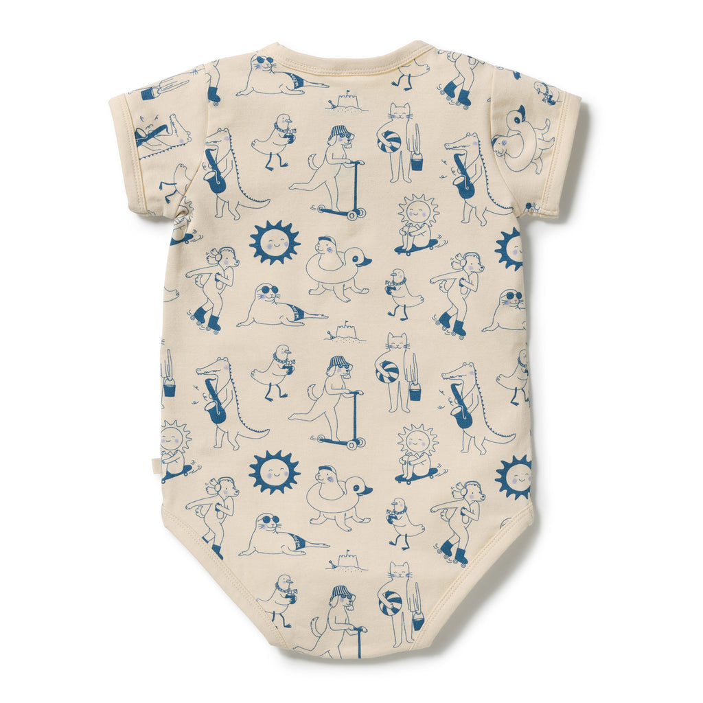 Wilson + Frenchy Tout est Magique Organic Henley Bodysuit
