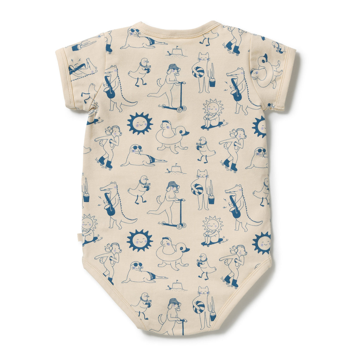 Wilson + Frenchy Tout est Magique Organic Henley Bodysuit