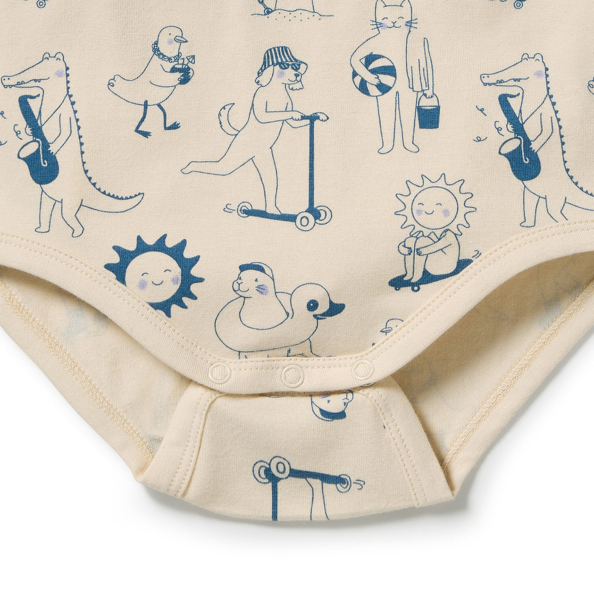 Wilson + Frenchy Tout est Magique Organic Henley Bodysuit