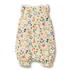 Wilson + Frenchy Summer Garden Organic Ruffle Zipsuit