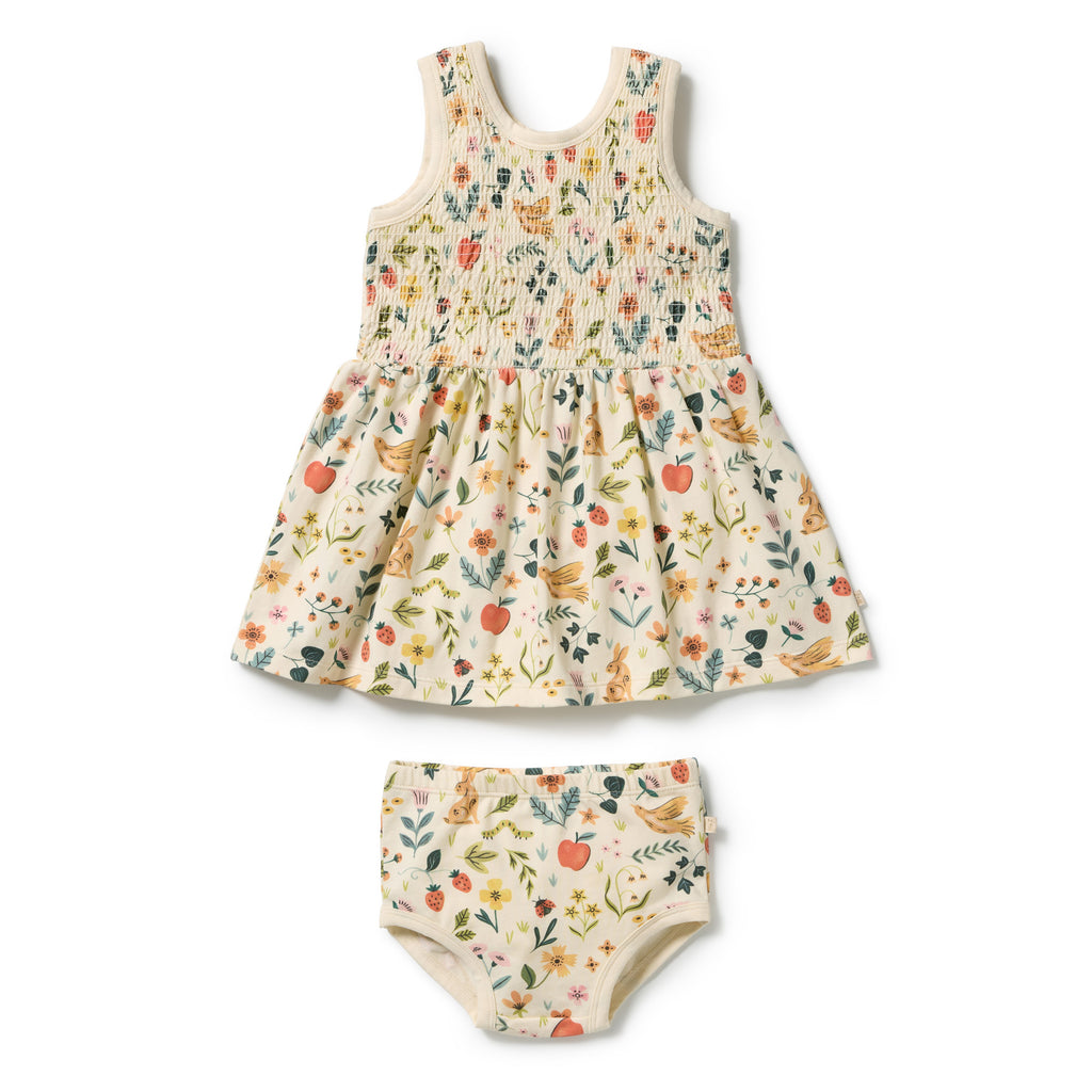 Wilson + Frenchy Summer Garden Organic Dress Set