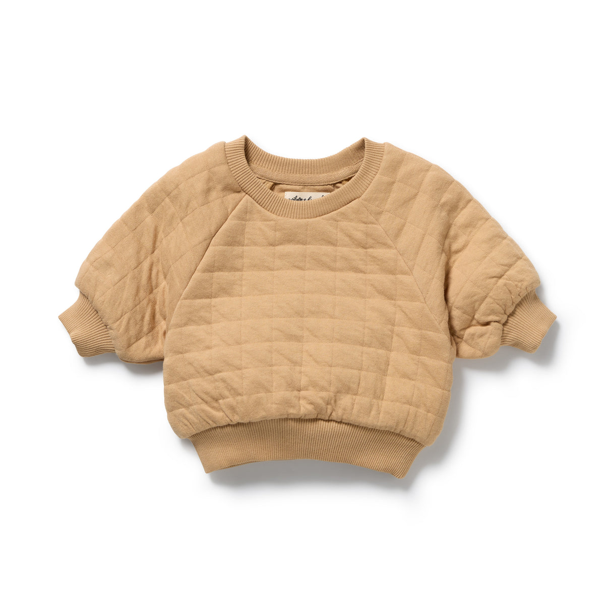 Wilson + Frenchy Honey Fawn Organic Quilted Sweat