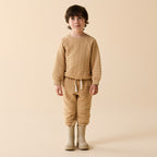 Wilson + Frenchy Honey Fawn Organic Quilted Sweat