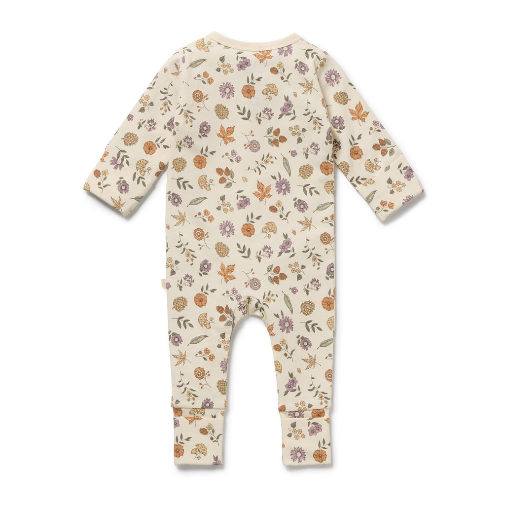 Wilson + Frenchy Maple Glow Organic Zipsuit with Feet