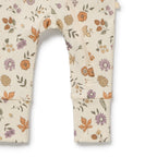 Wilson + Frenchy Maple Glow Organic Zipsuit with Feet