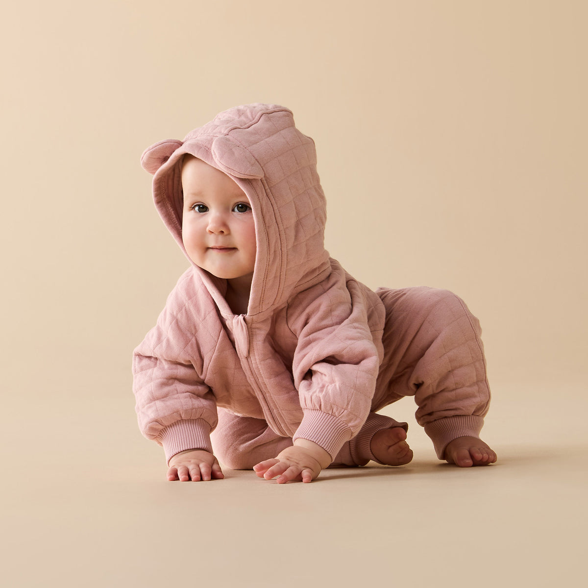 Wilson + Frenchy Maple Glow Organic Zipsuit with Feet