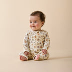 Wilson + Frenchy Maple Glow Organic Zipsuit with Feet