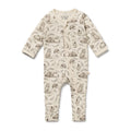Wilson + Frenchy Foxglove Forest Organic Zipsuit with Feet