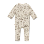 Wilson + Frenchy Foxglove Forest Organic Zipsuit with Feet