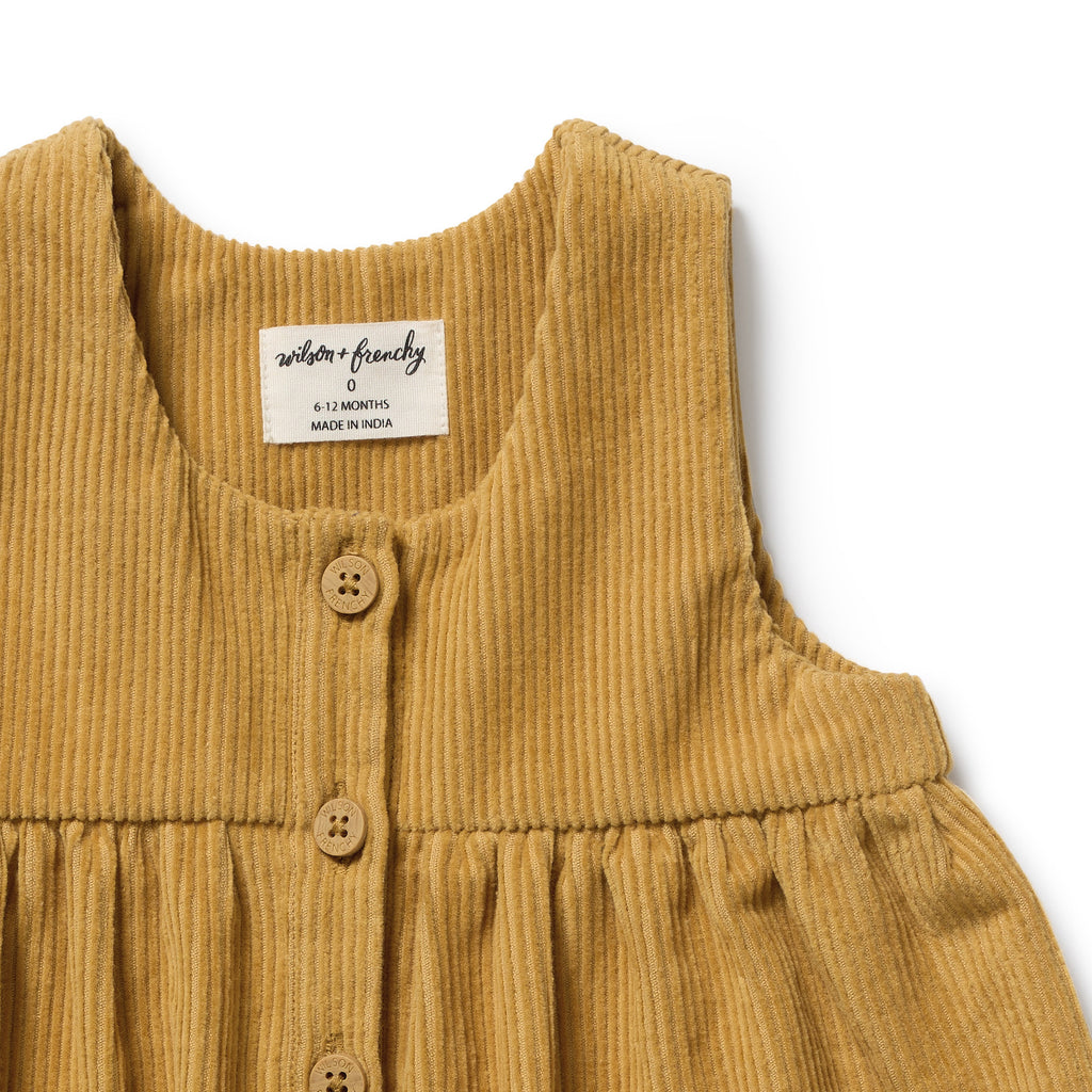 Wilson + Frenchy Amber Glow Organic Cord Dress