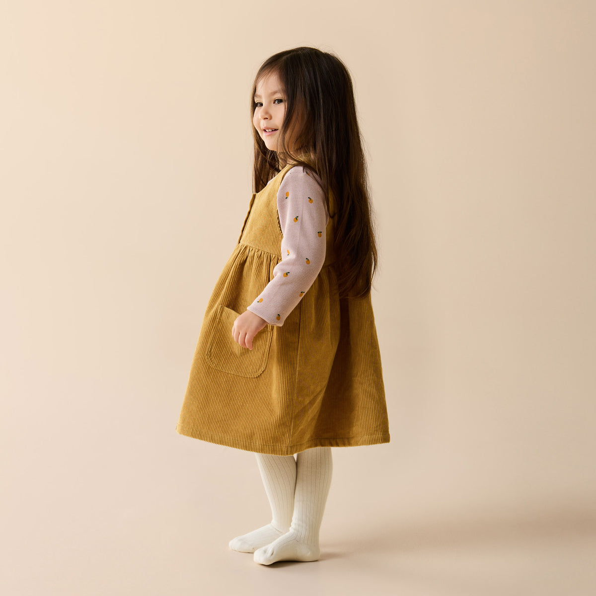 Wilson + Frenchy Amber Glow Organic Cord Dress