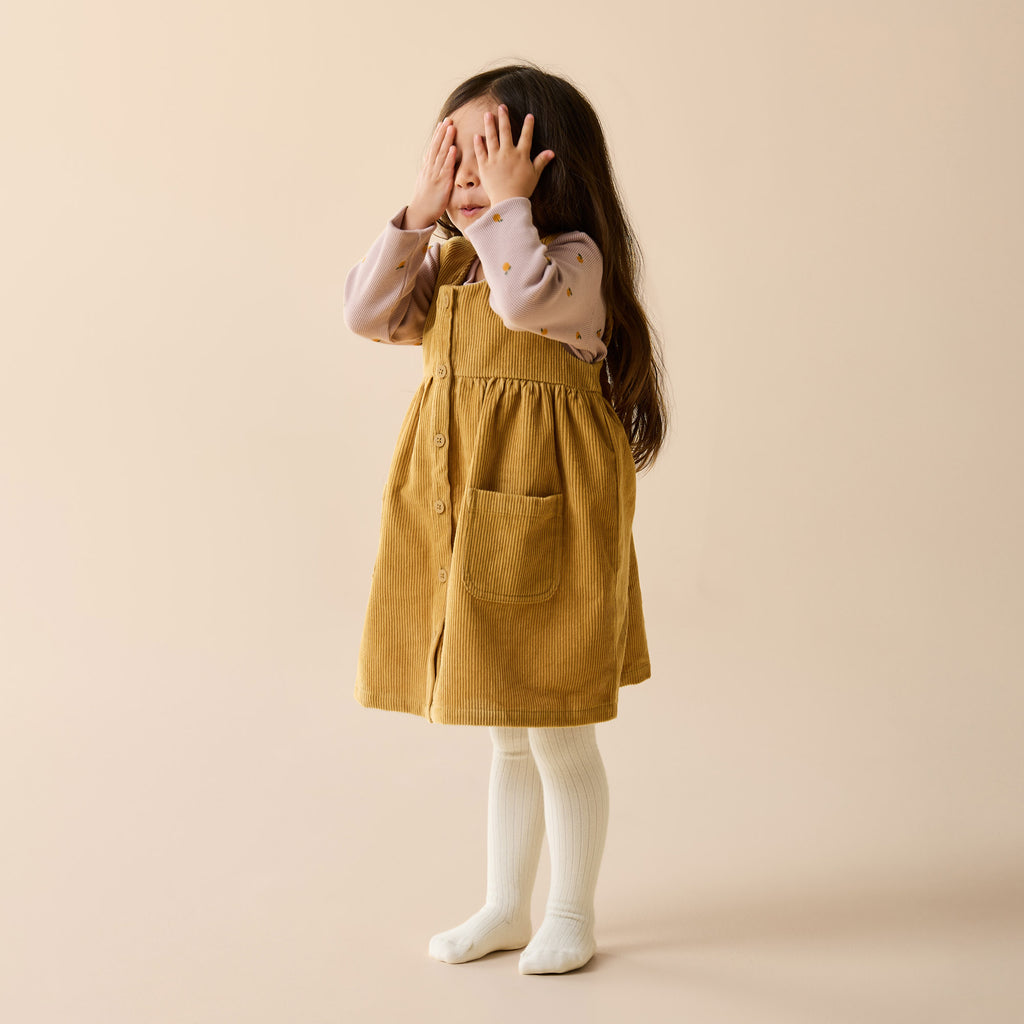 Wilson + Frenchy Amber Glow Organic Cord Dress
