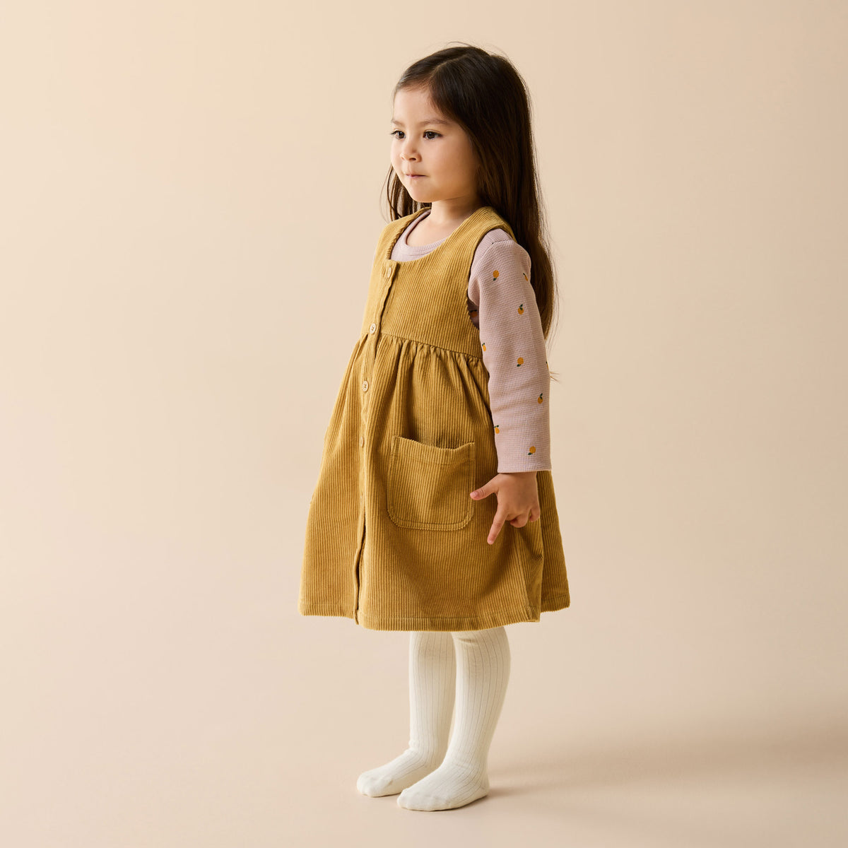 Wilson + Frenchy Amber Glow Organic Cord Dress