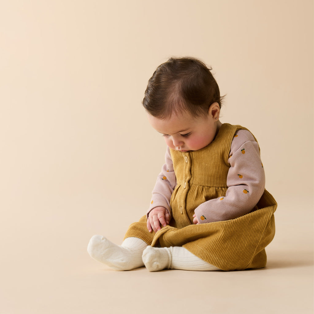 Wilson + Frenchy Amber Glow Organic Cord Dress