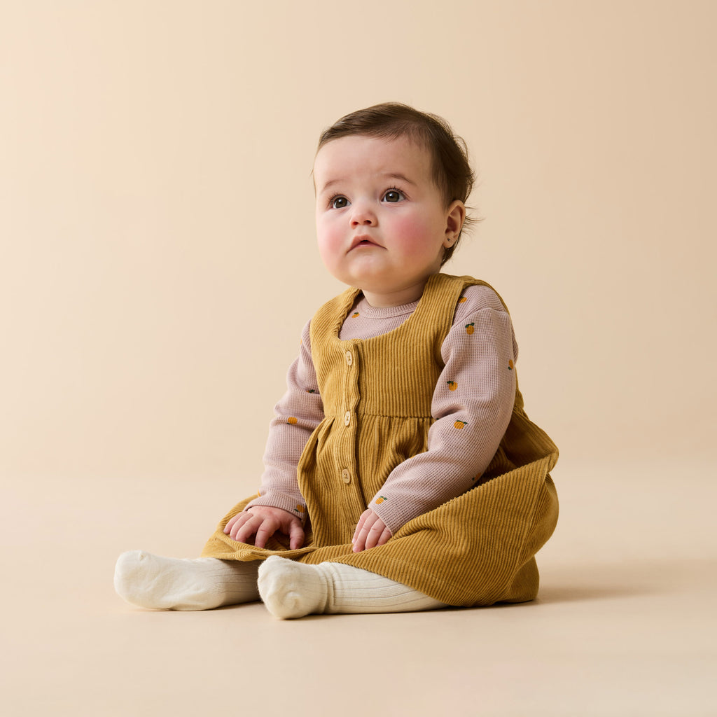 Wilson + Frenchy Amber Glow Organic Cord Dress