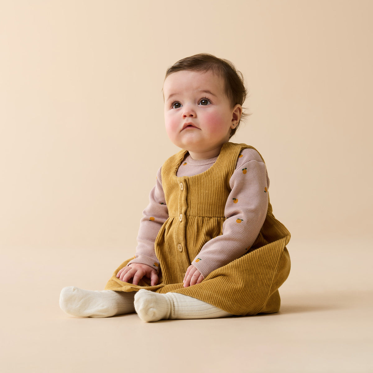 Wilson + Frenchy Amber Glow Organic Cord Dress