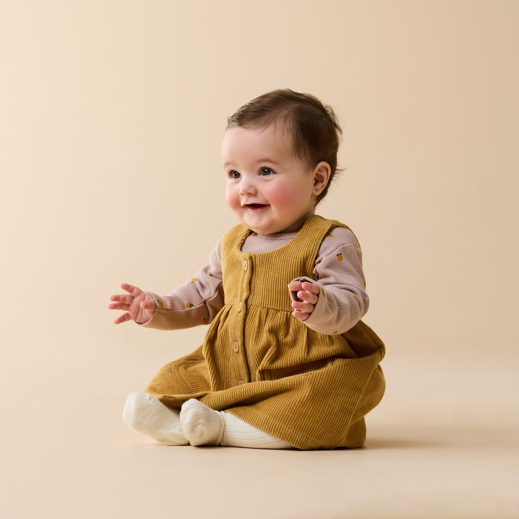 Wilson + Frenchy Amber Glow Organic Cord Dress