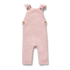 Wilson + Frenchy Marshmellow Organic Knitted Bubble Ruffle Overall