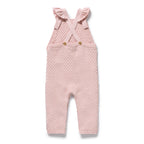 Wilson + Frenchy Marshmellow Organic Knitted Bubble Ruffle Overall