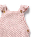 Wilson + Frenchy Marshmellow Organic Knitted Bubble Ruffle Overall