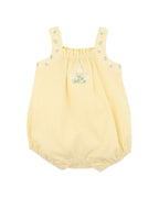 Bebe Libby Check Romper With Embleished Straps