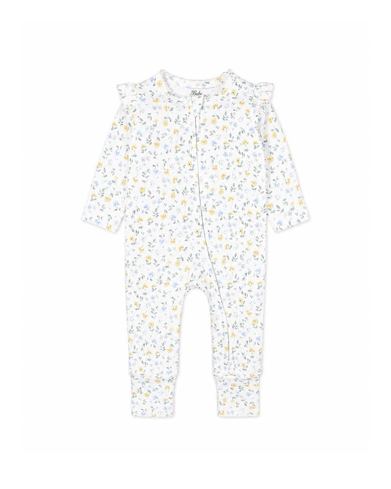 Bebe Libby Organic Long Sleeve Zipsuit