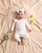 Bebe Libby Organic Long Sleeve Zipsuit