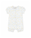 Bebe Libby Organic Short Sleeve Zip Romper