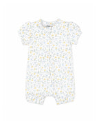 Bebe Libby Organic Short Sleeve Zip Romper