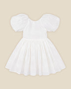Bebe Puff Sleeve 3D Floral Emb Dress