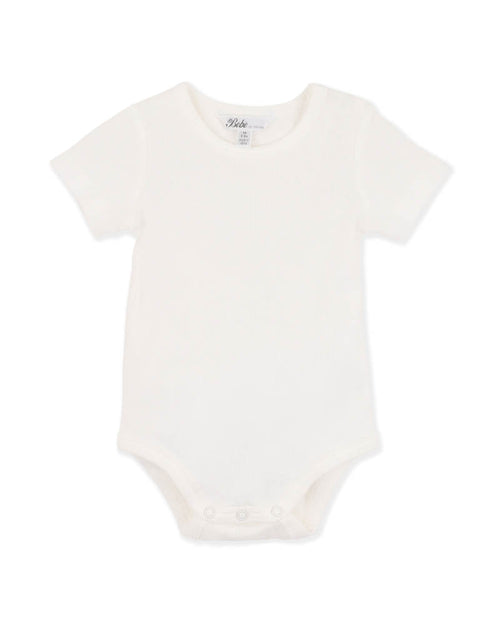Bebe Plain Rib Bodysuit