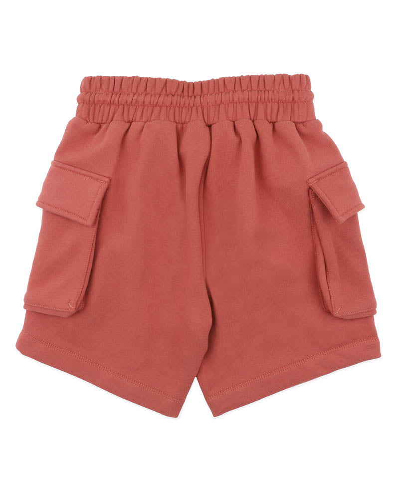 Bebe Sway Loopback Cargo Shorts I Rust