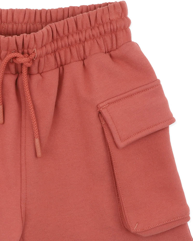 Bebe Sway Loopback Cargo Shorts I Rust