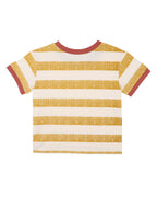 Bebe Sway Organic Stripe Wide Rib Tee