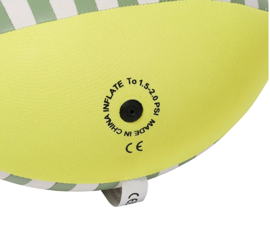 SUNNYLIFE I Neoprene Football Tides Out Citrus