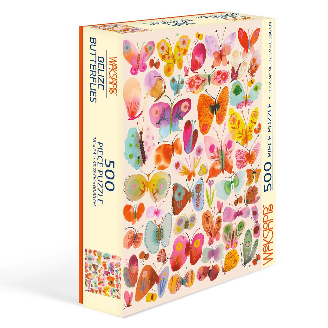 WERKSHOPPE I 500 Pc Puzzle I Belize Butterflies