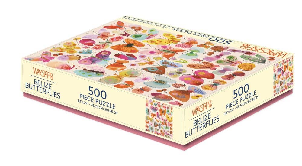WERKSHOPPE I 500 Pc Puzzle I Belize Butterflies