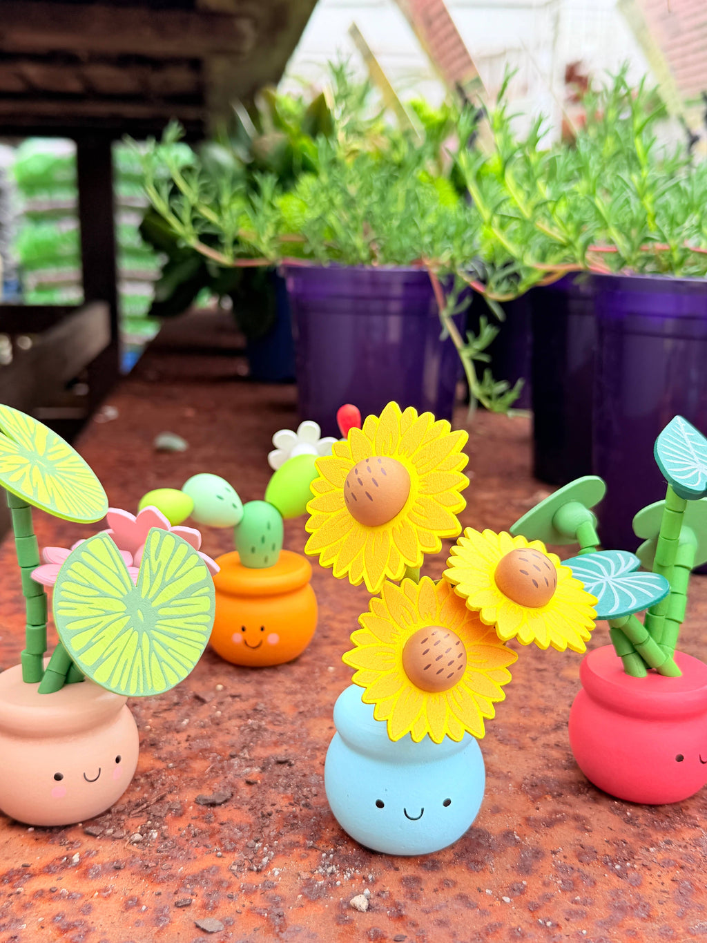 TOYSLINK I Wooden Plant Press Toy