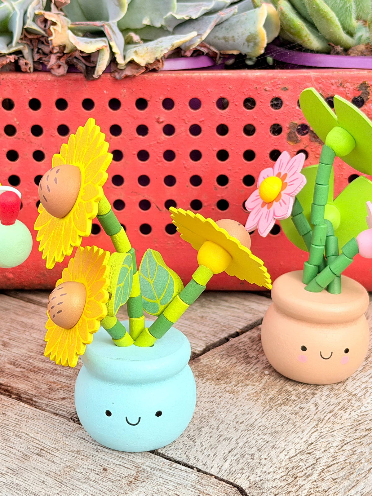 TOYSLINK I Wooden Plant Press Toy