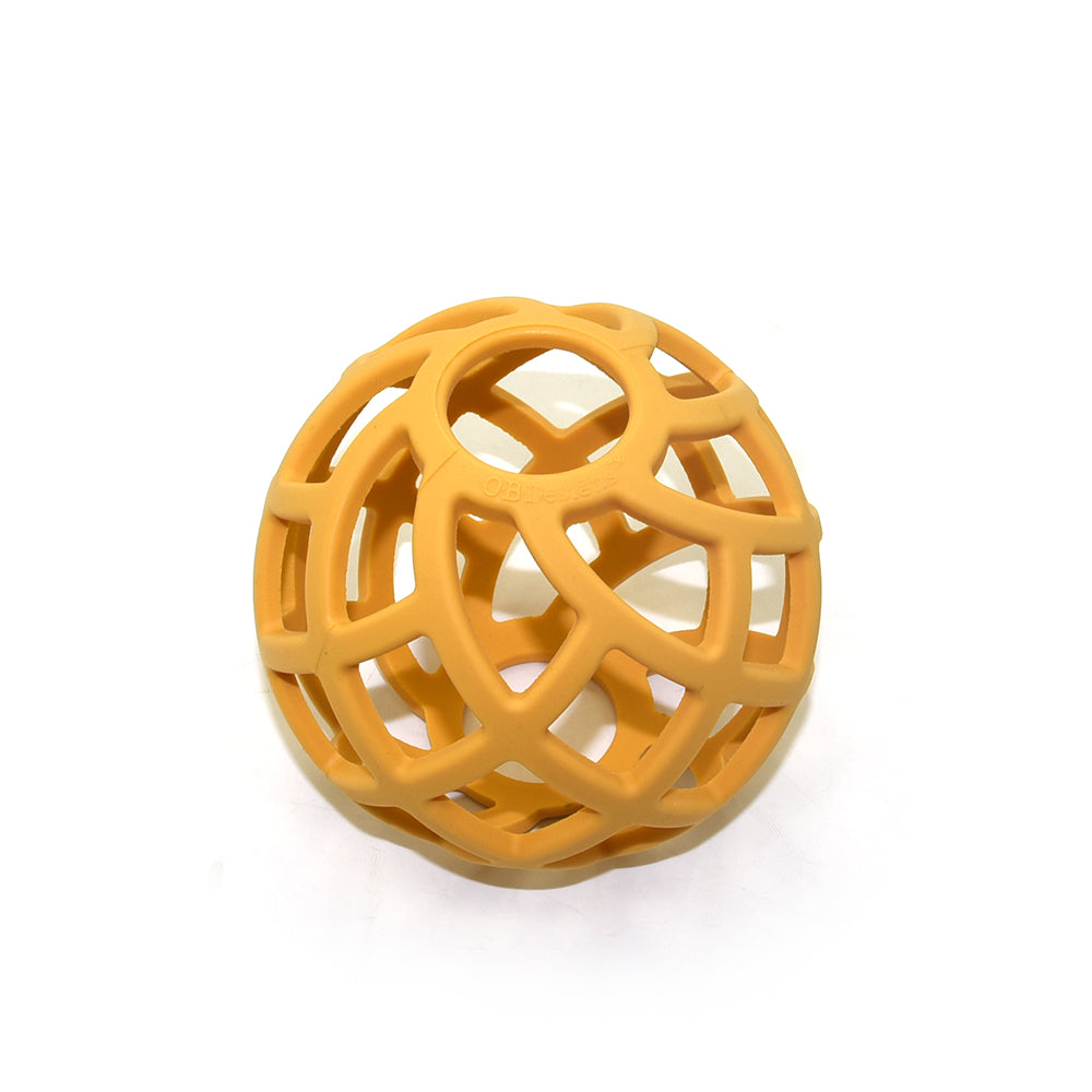 OB DESIGNS I Eco-Friendly Teether Ball Turmeric