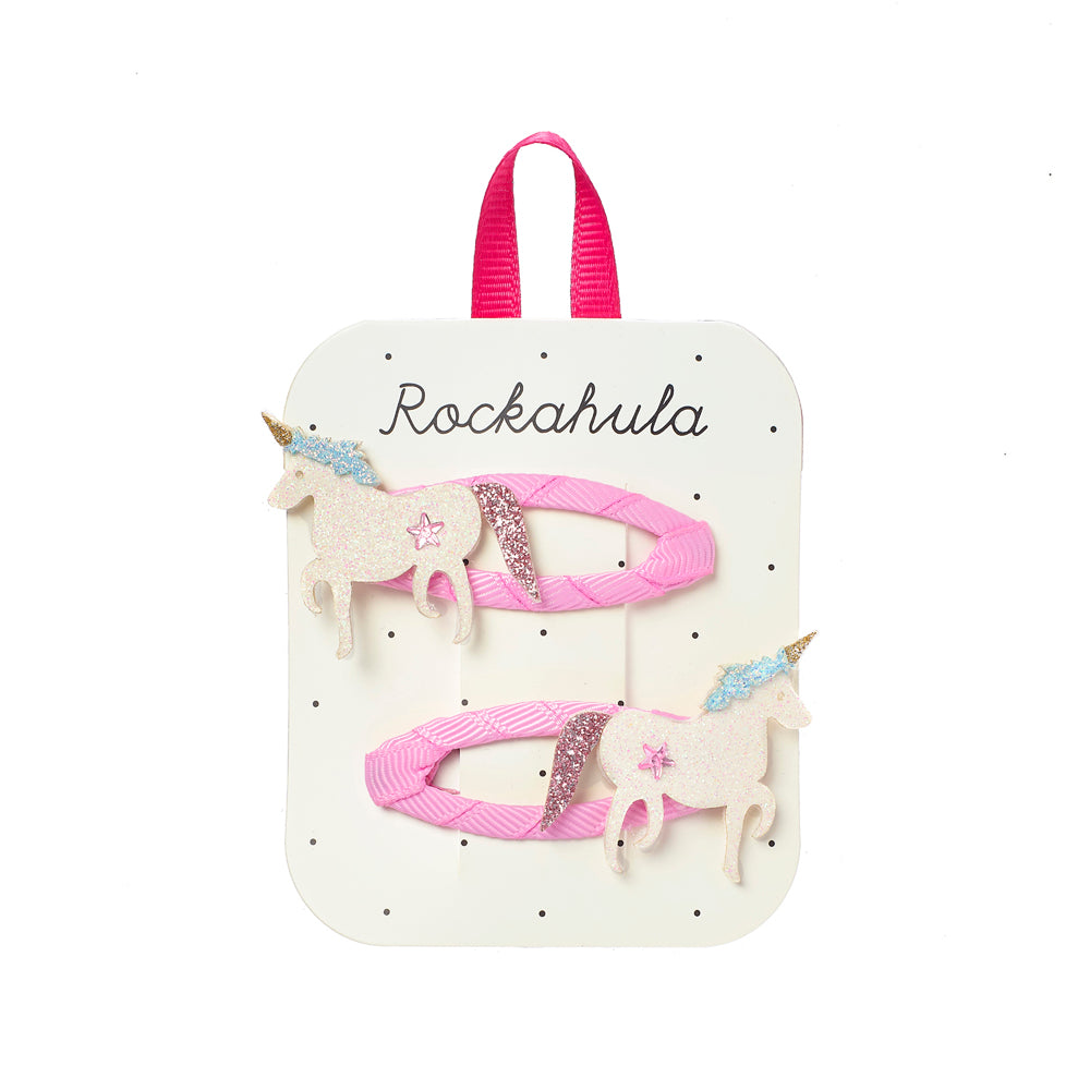 ROCKAHULA I Rainbow Unicorn Clips