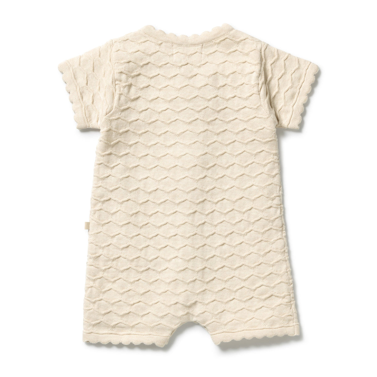 WILSON + FRENCHY I Milk Cloud Organic Knitted Chevron Growsuit