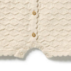 WILSON + FRENCHY I Milk Cloud Organic Knitted Chevron Growsuit